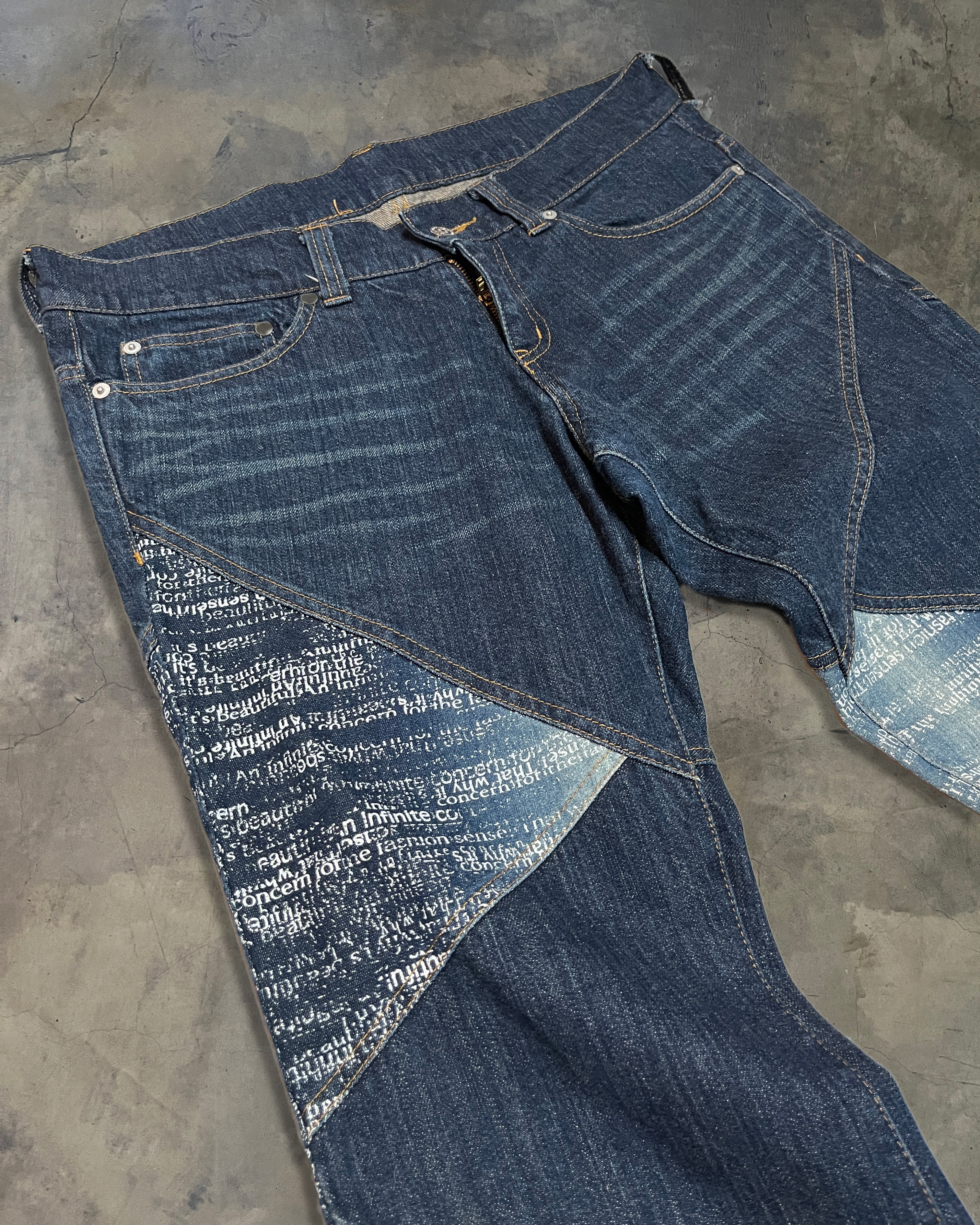 TORNADO MART PANELLED POEM JEANS - Image 3