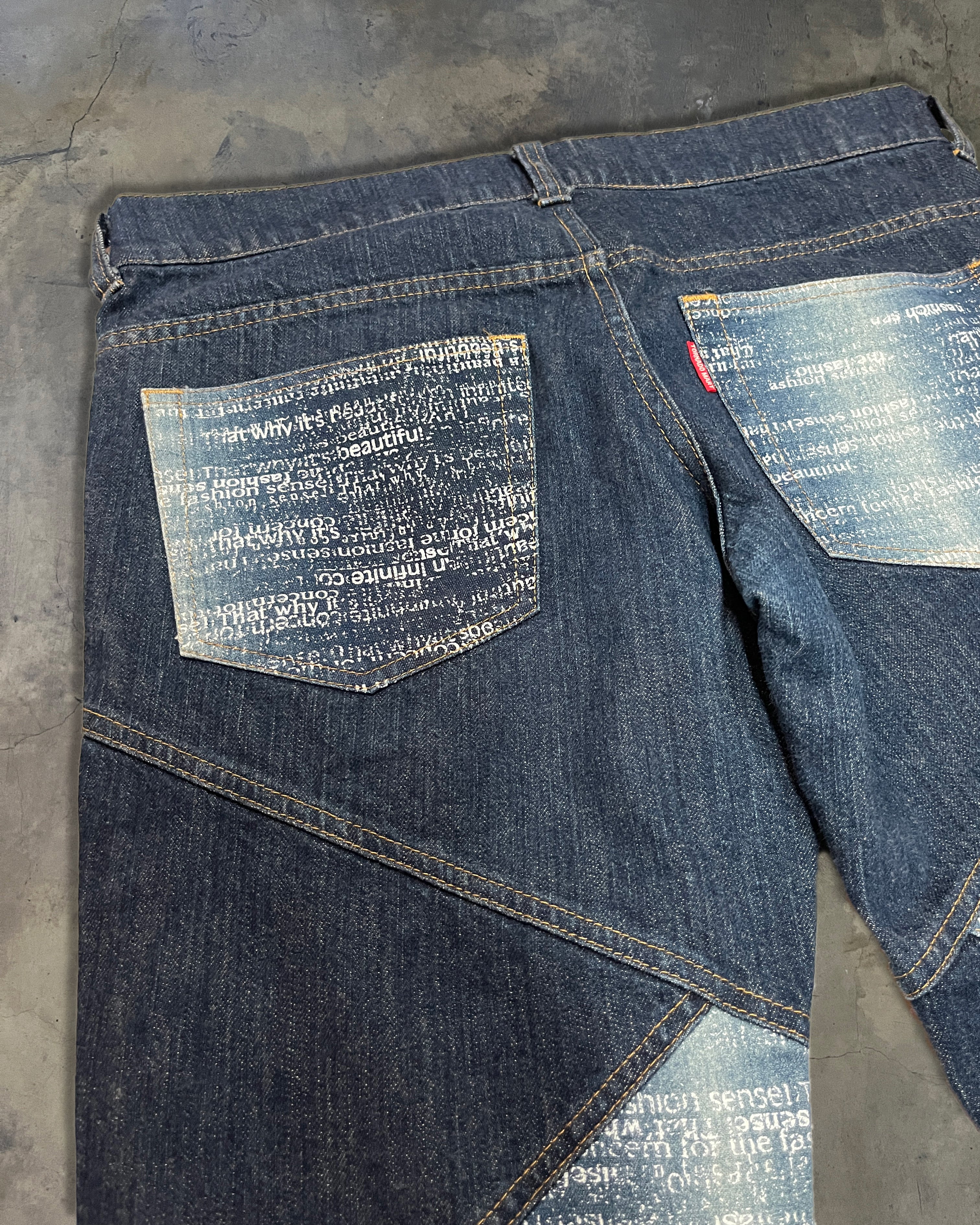 TORNADO MART PANELLED POEM JEANS - Image 4