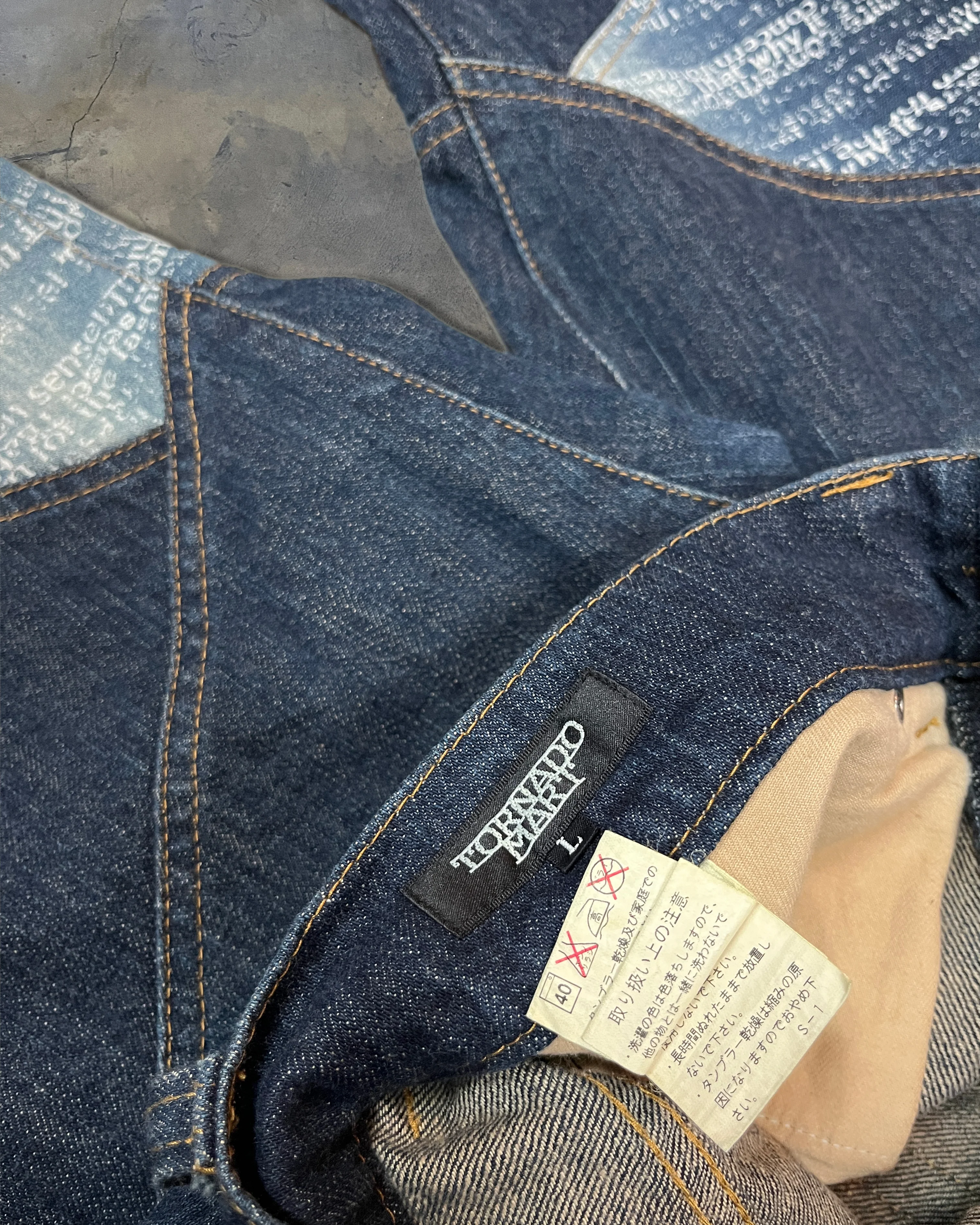 TORNADO MART PANELLED POEM JEANS - Image 5