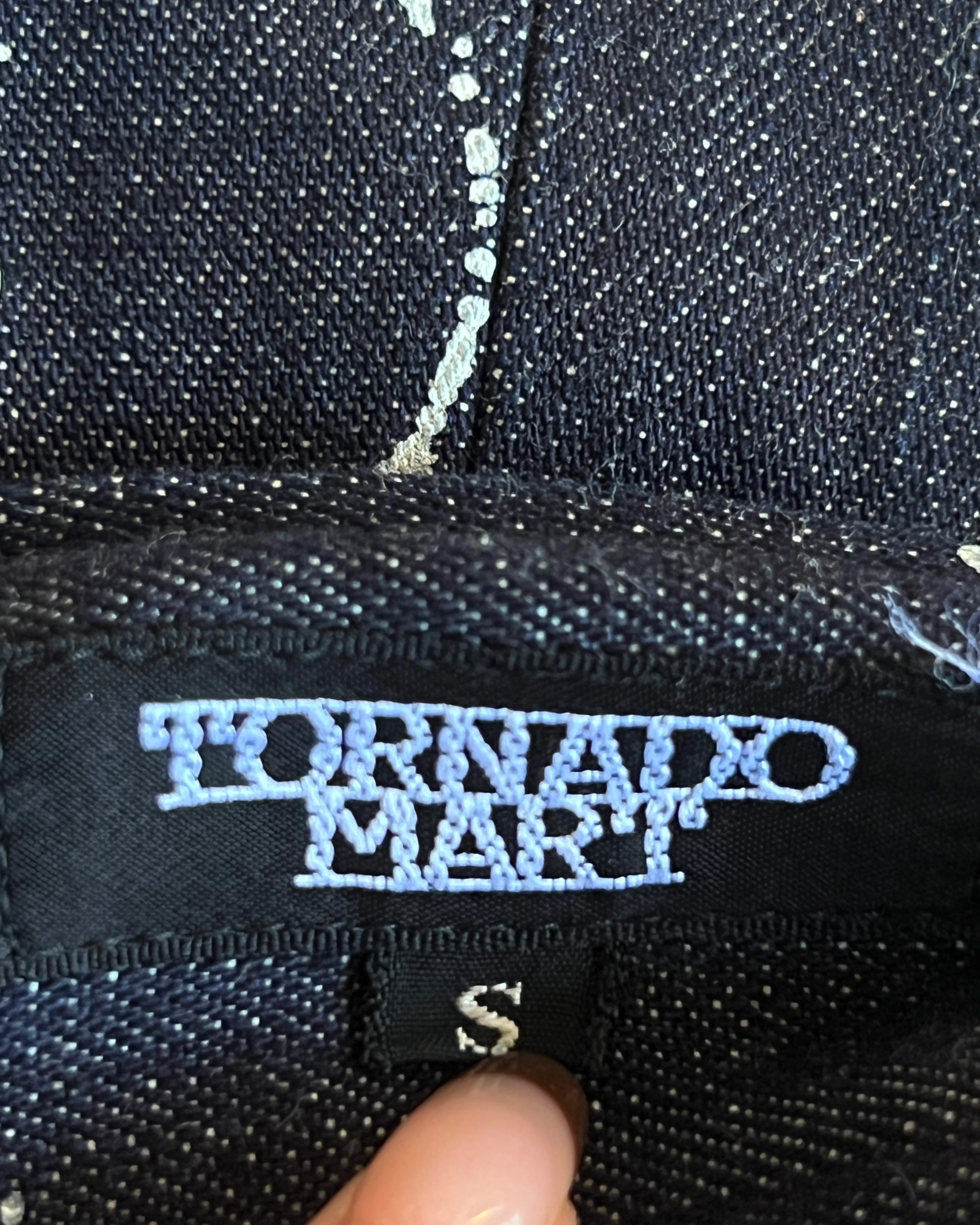 TORNADO MART SPLATTER BLEACH FLARED DENIM - Image 6