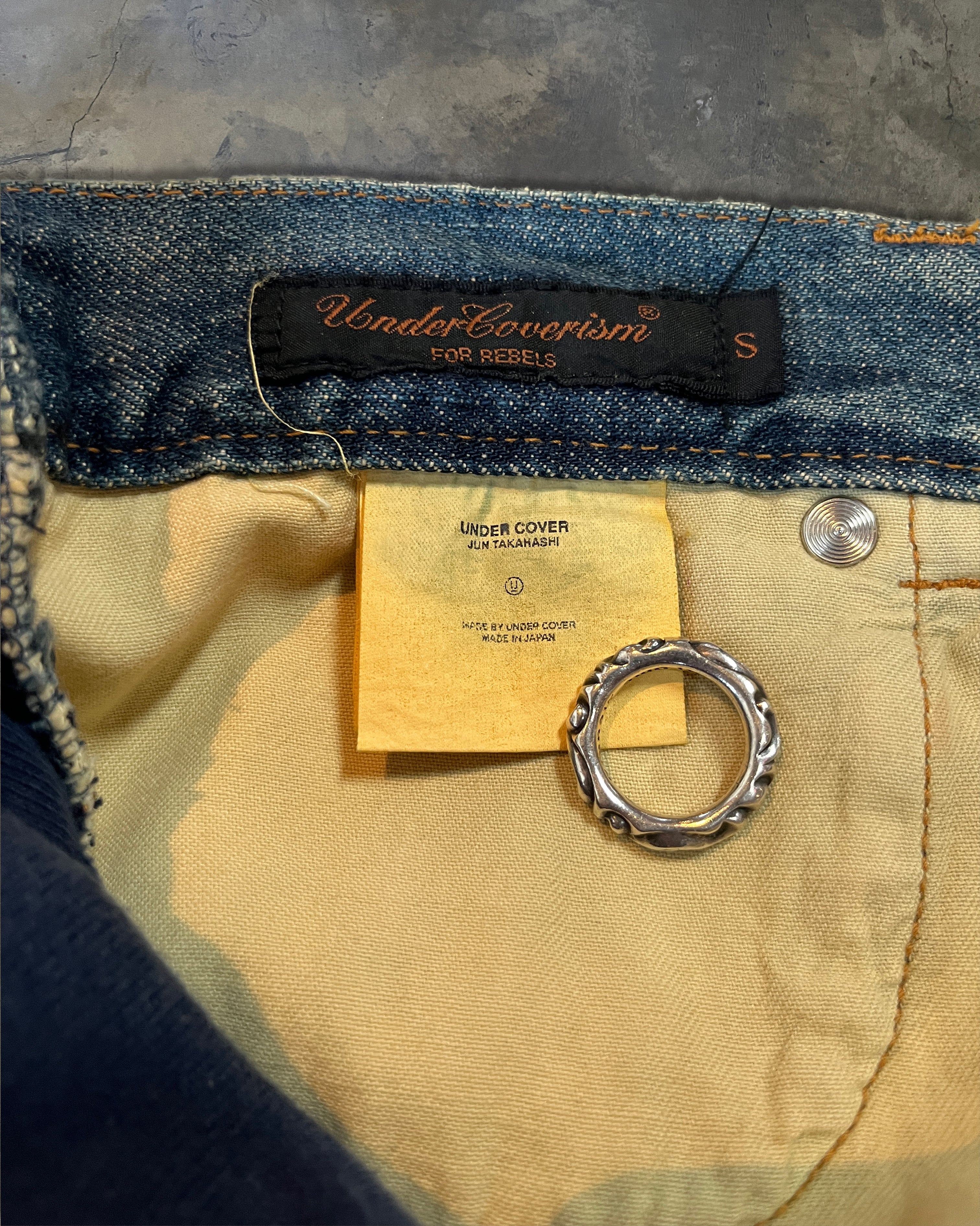 UNDERCOVER AW2002 "WITCHES CELL DIVISION" IMMADTOO HYBRID DENIM - Image 4