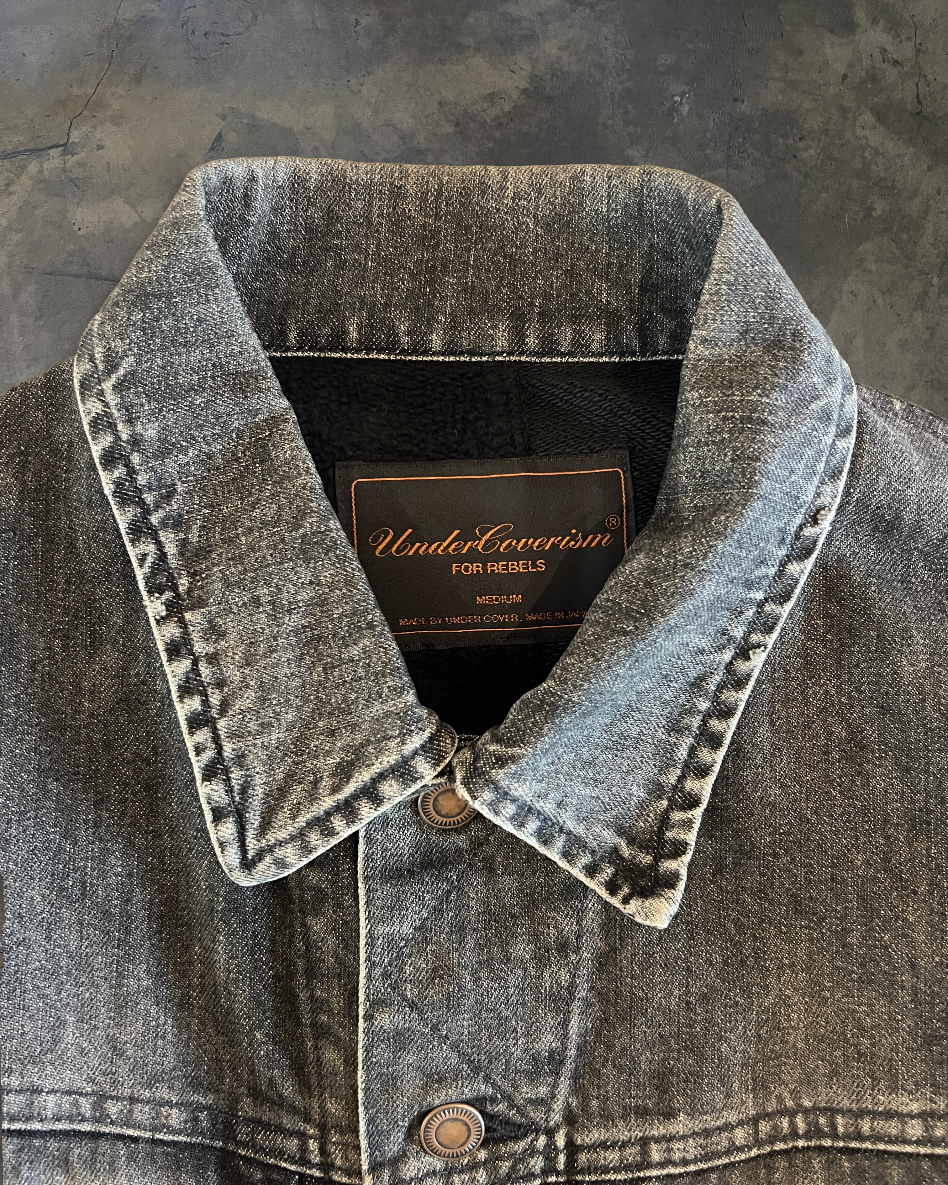 UNDERCOVER AW2003 "PAPERDOLL" HYBRID DENIM TRUCKER JACKET - Image 4