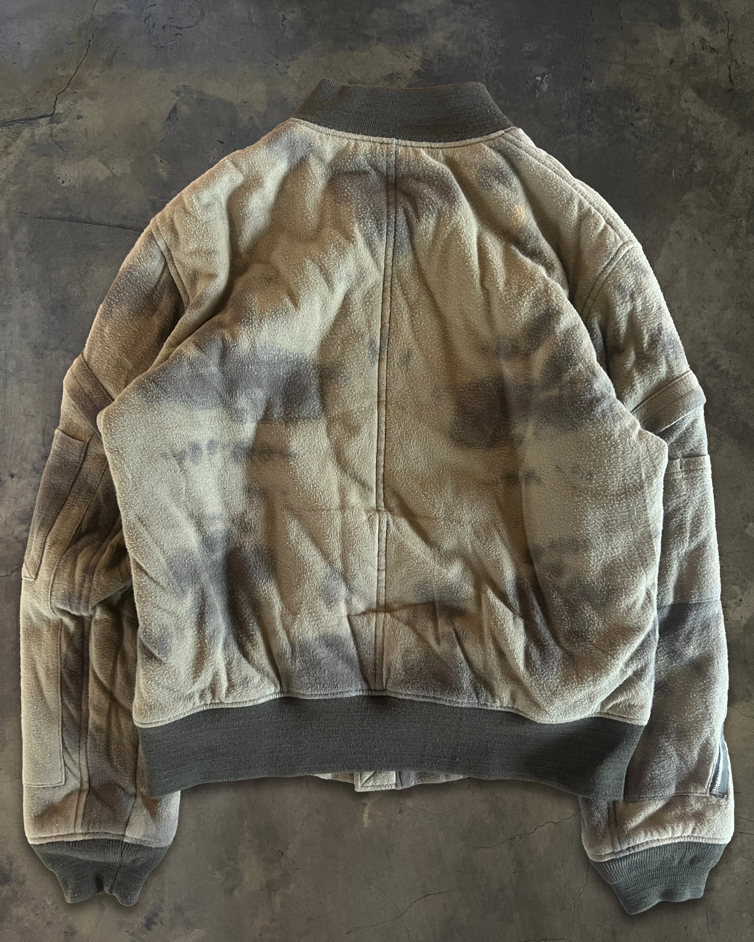 UNDERCOVER AW2004 " BUT BEAUTIFUL" DYED MA-1 BOMBER JACKET - Image 4