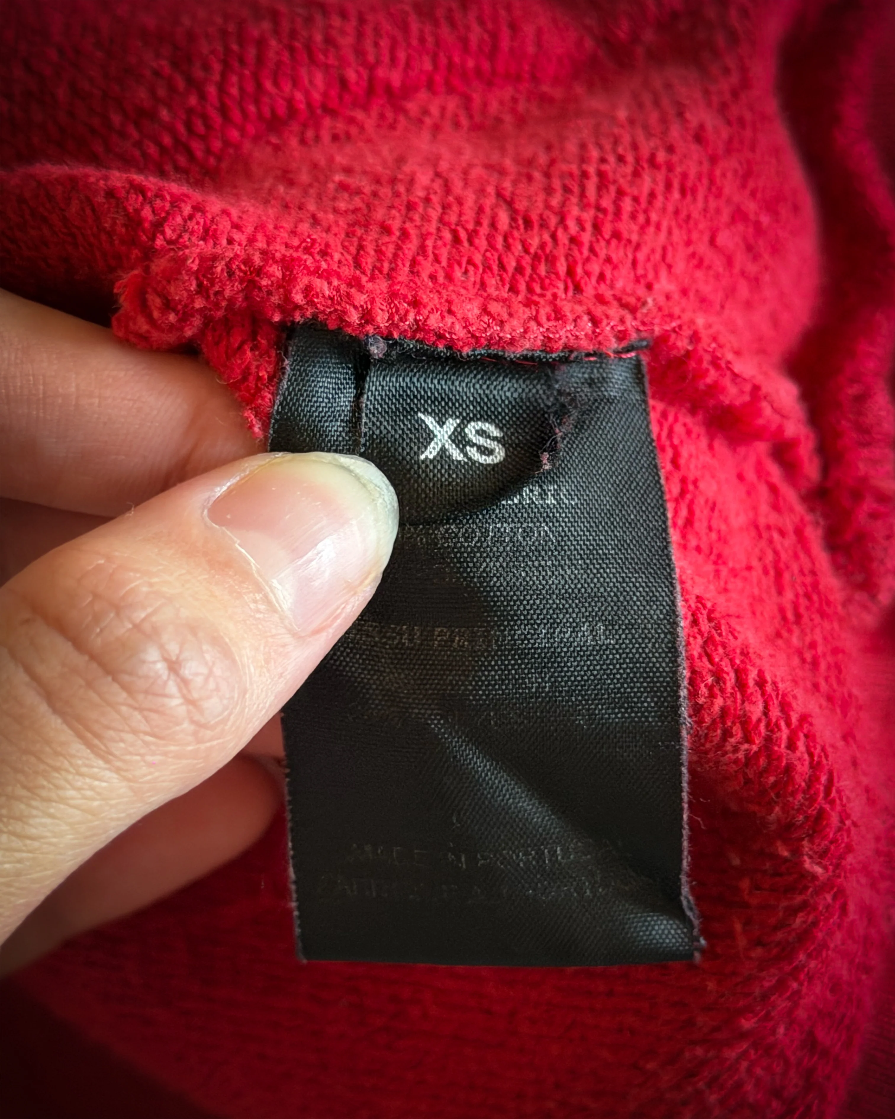 VETEMENTS AW2016 KOREA EXCLUSIVE HEAVY METAL RED HOODIE - Image 5
