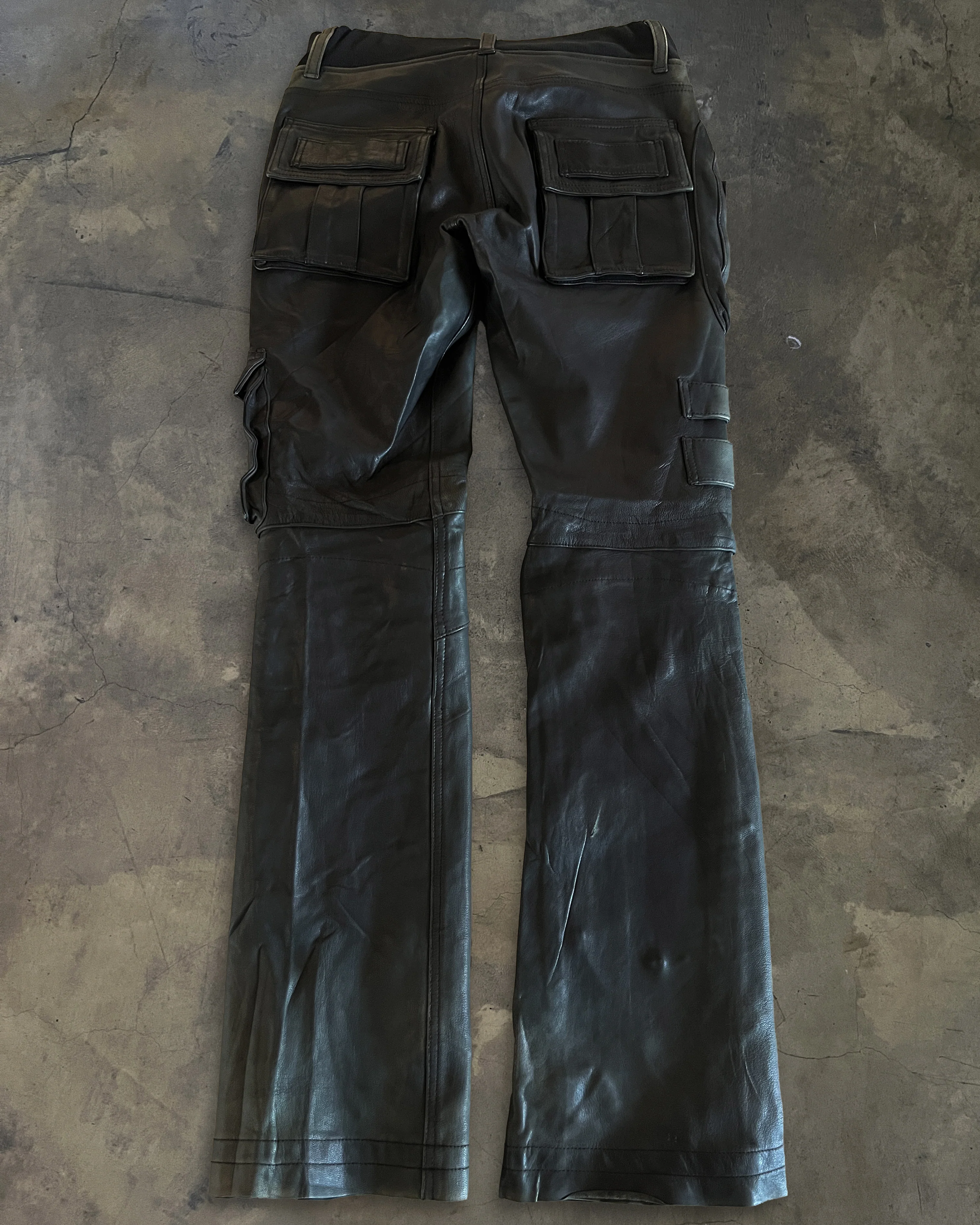 YASUYUKI ISHII GOAT LEATHER GUNSLINGER PANTS - Image 6