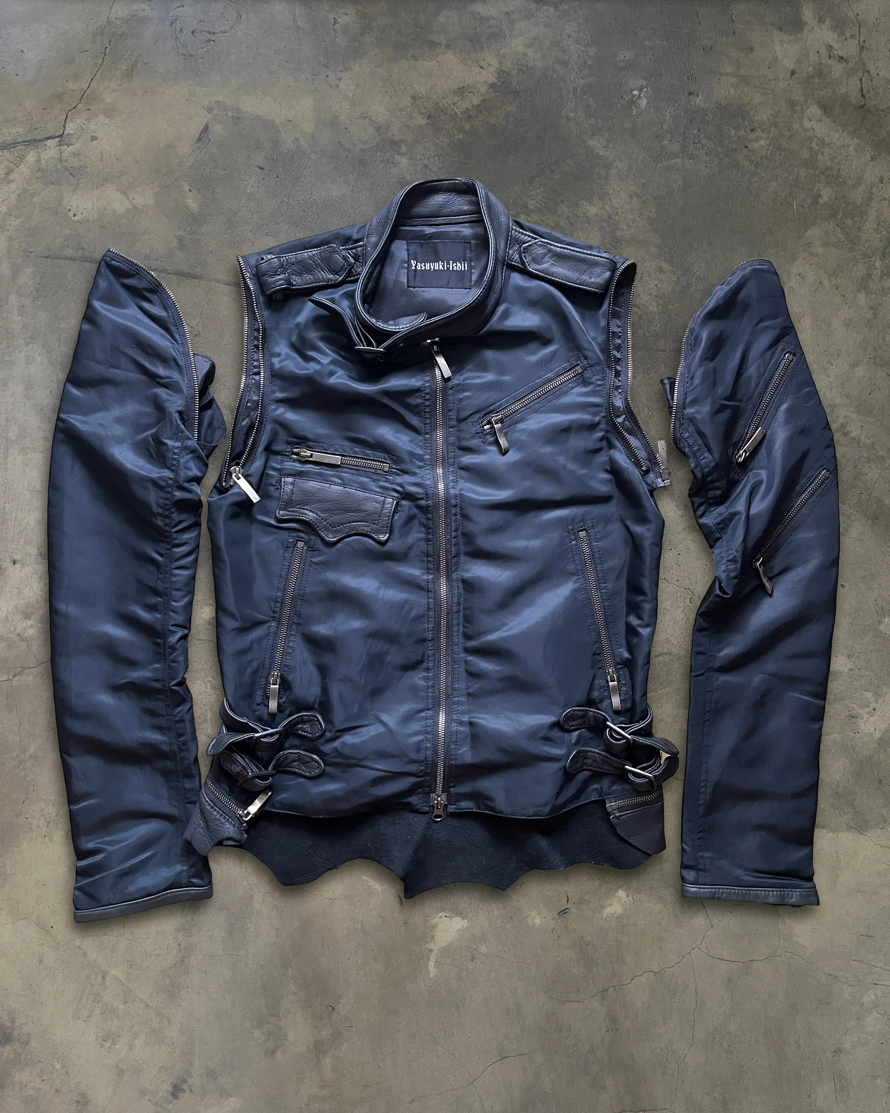 YASUYUKI ISHII SS2007 DEER LEATHER RIDER JACKET - Image 3