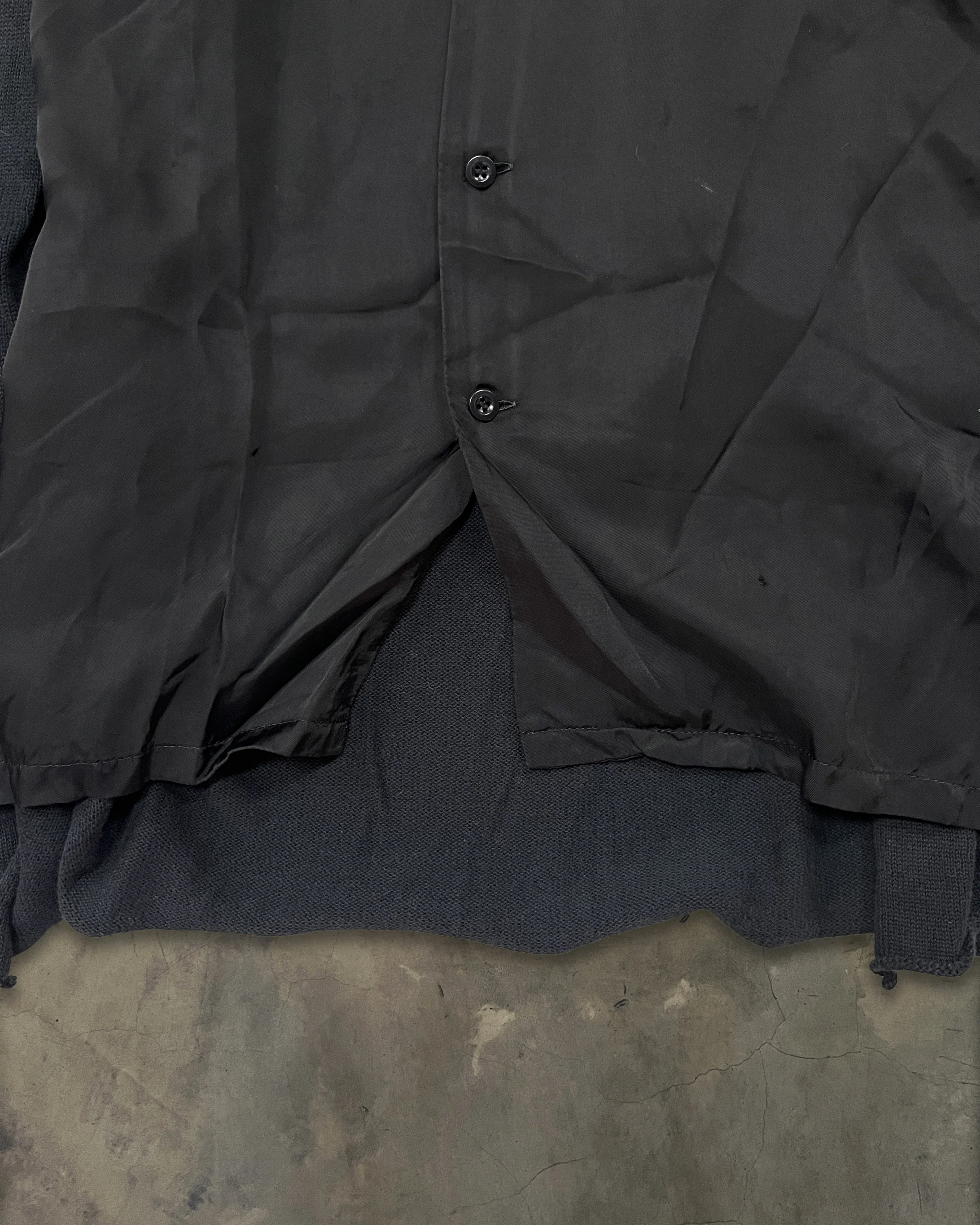 YOHJI YAMAMOTO HOMME AW2006 HYBRID BUTTON UP - Image 3
