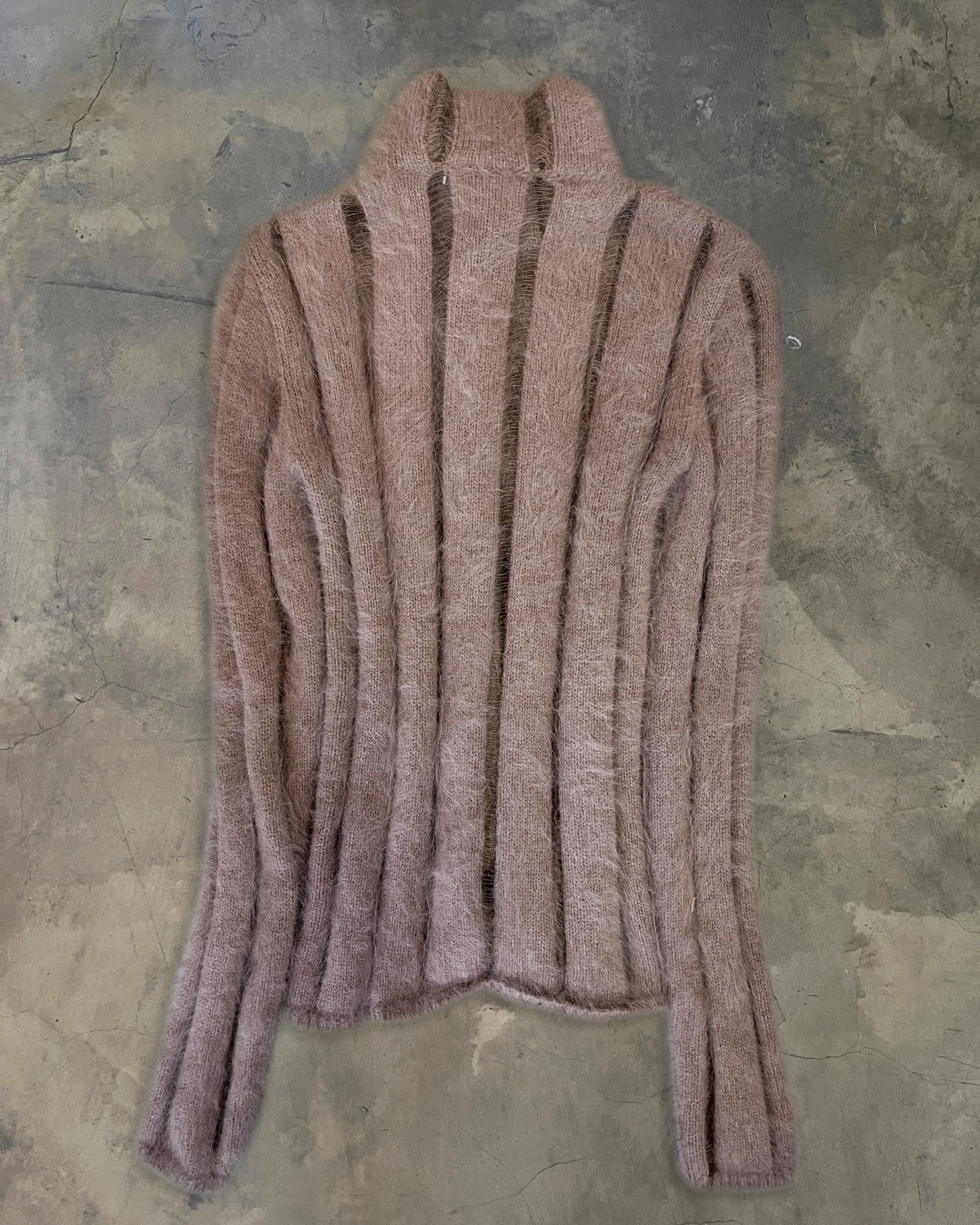 YVES SAINT LAURENT RIVE GAUCHE AW2001 ANGORAL WOOL KNIT SWEATER - Image 3